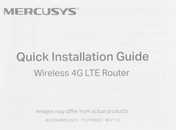 Роутер беспроводной Mercusys MB130-4G