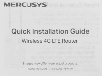 Роутер беспроводной Mercusys MB112-4G