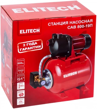 Насосная станция Elitech САВ 800-19П