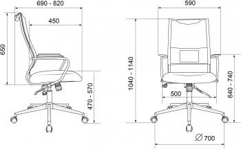 Кресло руководителя Бюрократ  CH Balance-LUX