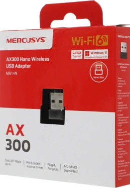 Сетевой адаптер Wi-Fi Mercusys MA14N