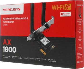 Сетевой адаптер Wi-Fi + Bluetooth Mercusys MA70XE
