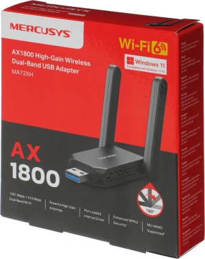 Сетевой адаптер Wi-Fi Mercusys MA72XH