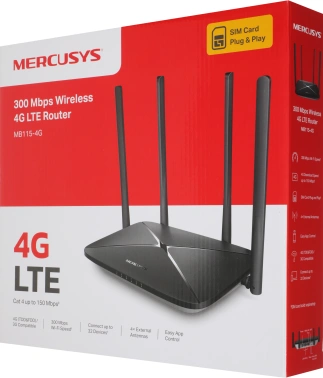 Роутер беспроводной Mercusys MB115-4G