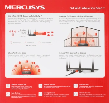 Роутер беспроводной Mercusys MB115-4G