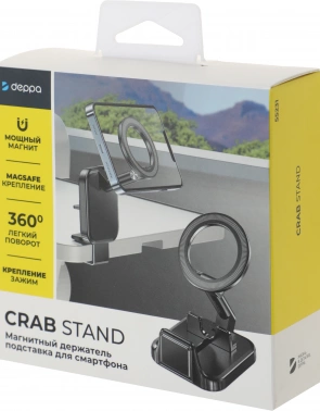 Держатель Deppa магнитный черный для смартфонов (55231)