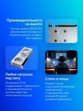 Видеокарта Gigabyte PCI-E 5.0  GV-N5060AERO OC-8GD 1.0