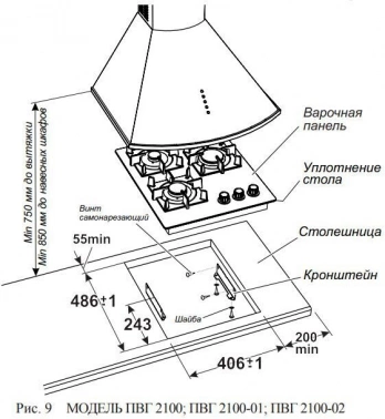 Газовая варочная поверхность Gefest ПВГ 2100-02 К32