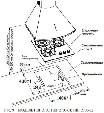 Газовая варочная поверхность Gefest ПВГ 2100-02 К32