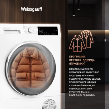 Сушильная машина Weissgauff WD 63121 DS Heat Pump
