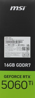 Видеокарта MSI PCI-E 5.0  RTX 5060 TI 16G GAMING OC