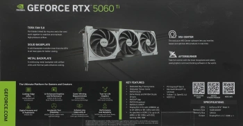 Видеокарта MSI PCI-E 5.0  RTX 5060 TI 16G VENTUS 3X OC