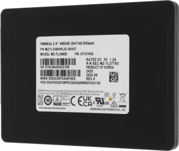Накопитель SSD Samsung SATA-III 480GB MZ7L3480HEJD-00A07