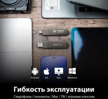 Накопитель SSD Patriot USB3.2 Gen2 1TB PVP301TB28UDG PVP30