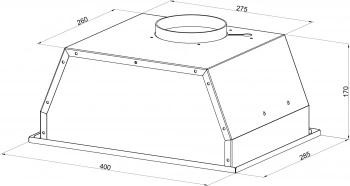 Вытяжка встраиваемая Monsher High-Tech Angers 40