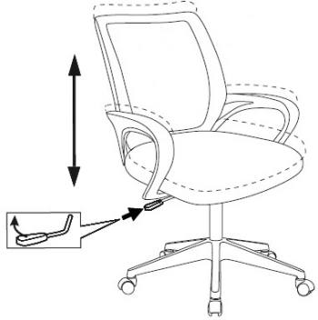 Кресло Бюрократ  CH-695NLT