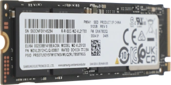 Накопитель SSD Samsung PCIe 4.0 x4 512GB MZVL2512HCJQ-00B07