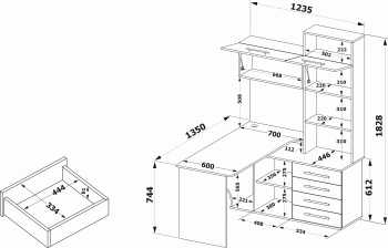 Стол для компьютера Сокол  КСТ-14.1П