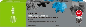 Картридж перезаправляемый струйный Cactus CS-R-PFI107C