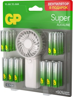 Батарея GP Super 15A/24A/FANWETA21-2CRSBC24