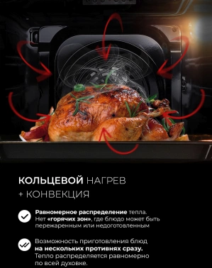 Духовой шкаф Электрический Lex EDS 1000 WH