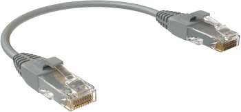 Патч-корд Sysmatrix PC 4545.5EU26.015LSZHGY U/UTP RJ-45 вил.-вилка RJ-45 кат.5E 0.15м серый LSZH