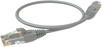 Патч-корд Sysmatrix PC 4545.5EU26.03LSZHGY U/UTP RJ-45 вил.-вилка RJ-45 кат.5E 0.3м серый LSZH