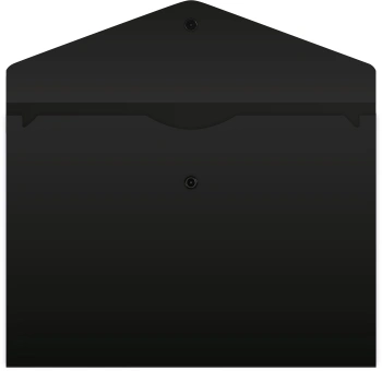 Конверт на кнопке Бюрократ PK803TBLCK-A4-MP A4 гориз. пластик 0.15мм черный (упак.:3шт)