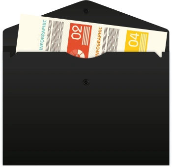 Конверт на кнопке Бюрократ PK803TBLCK-A4-MP A4 гориз. пластик 0.15мм черный (упак.:3шт)