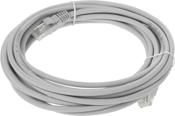 Патч-корд Sysmatrix PC 4545.5EU26.5LSZHGY U/UTP RJ-45 вил.-вилка RJ-45 кат.5E 5м серый LSZH