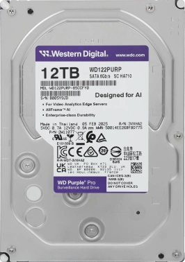 Жесткий диск WD SATA-III 12TB  WD122PURP