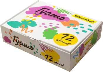 Гуашь Silwerhof 12цв. бан. 20мл. картон.кор.