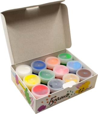 Гуашь Silwerhof 12цв. бан. 20мл. картон.кор.