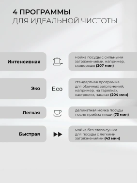 Посудомоечная машина Lex DW4541WH Compact