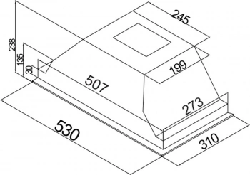 Вытяжка встраиваемая Beko HNU51311S