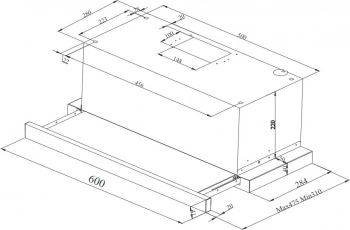 Вытяжка встраиваемая Beko HNT61630X