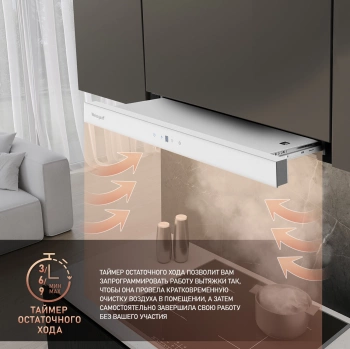 Вытяжка встраиваемая Weissgauff TEL 600 TC WH