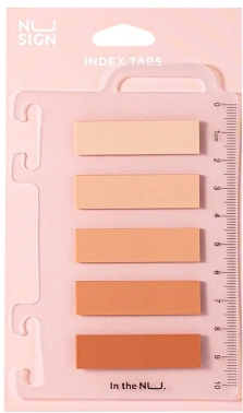 Закладки самокл. пластиковые Deli ENS356-PK 12x44мм 5цв.в упак. 20лист розовый на линейке (упак.:5шт)