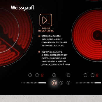 Варочная поверхность Weissgauff HV 641 BSG