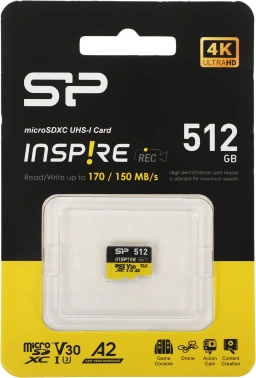 Флеш карта microSDXC 512GB Silicon Power  SP512GBSTXLA2V1N