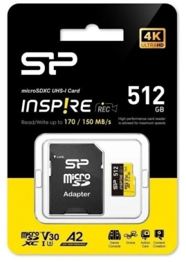Флеш карта microSDXC 512GB Silicon Power  SP512GBSTXLA2V1NSP