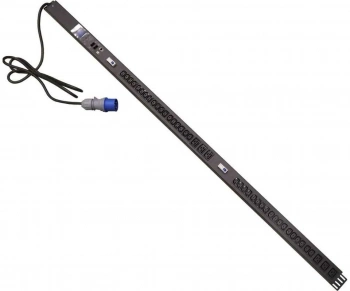 Блок распределения питания Lanmaster TWT-PDVMT1-6X36-32A верт.размещ. 6xC19 36xC13 с мониторингом 32A IEC 309 3м