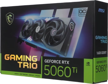 Видеокарта MSI PCI-E 5.0  RTX 5060 TI 16G GAMING TRIO OC
