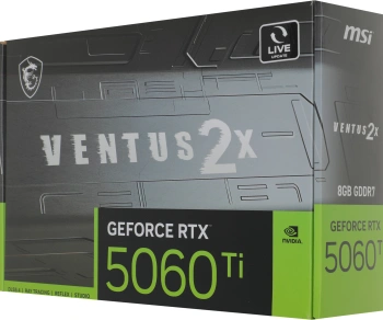 Видеокарта MSI PCI-E 5.0  RTX 5060 TI 8G VENTUS 2X PLUS