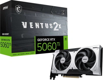 Видеокарта MSI PCI-E 5.0  RTX 5060 TI 8G VENTUS 2X PLUS
