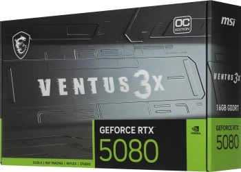 Видеокарта MSI PCI-E 5.0  RTX 5080 16G VENTUS 3X OC PLUS