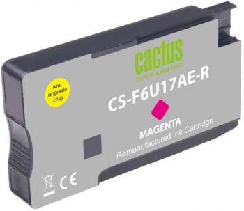Картридж струйный Cactus CS-F6U17AE-R