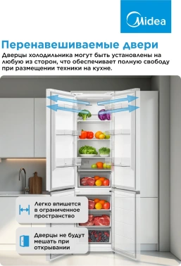 Холодильник Midea MDRB471MGF01O