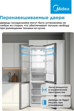 Холодильник Midea MDRB471MGF46O
