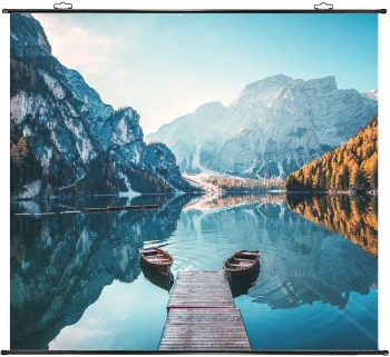 Проектор Cactus CS-M1.SG + Экран CS-PSRM-180X180-BK